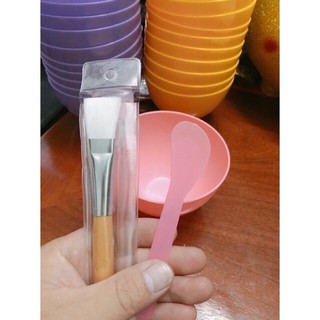 Combo bát ,chổi,thìa,đắp mặt nạ spa, tmv