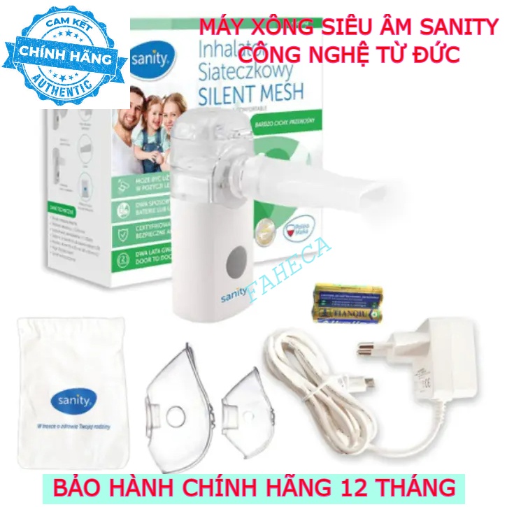 Máy xông khí dung cầm tay SANITY AP-2717 PRO pin AA/USB, Xông siêu âm không ồn, hạt nano - Công nghệ Đức