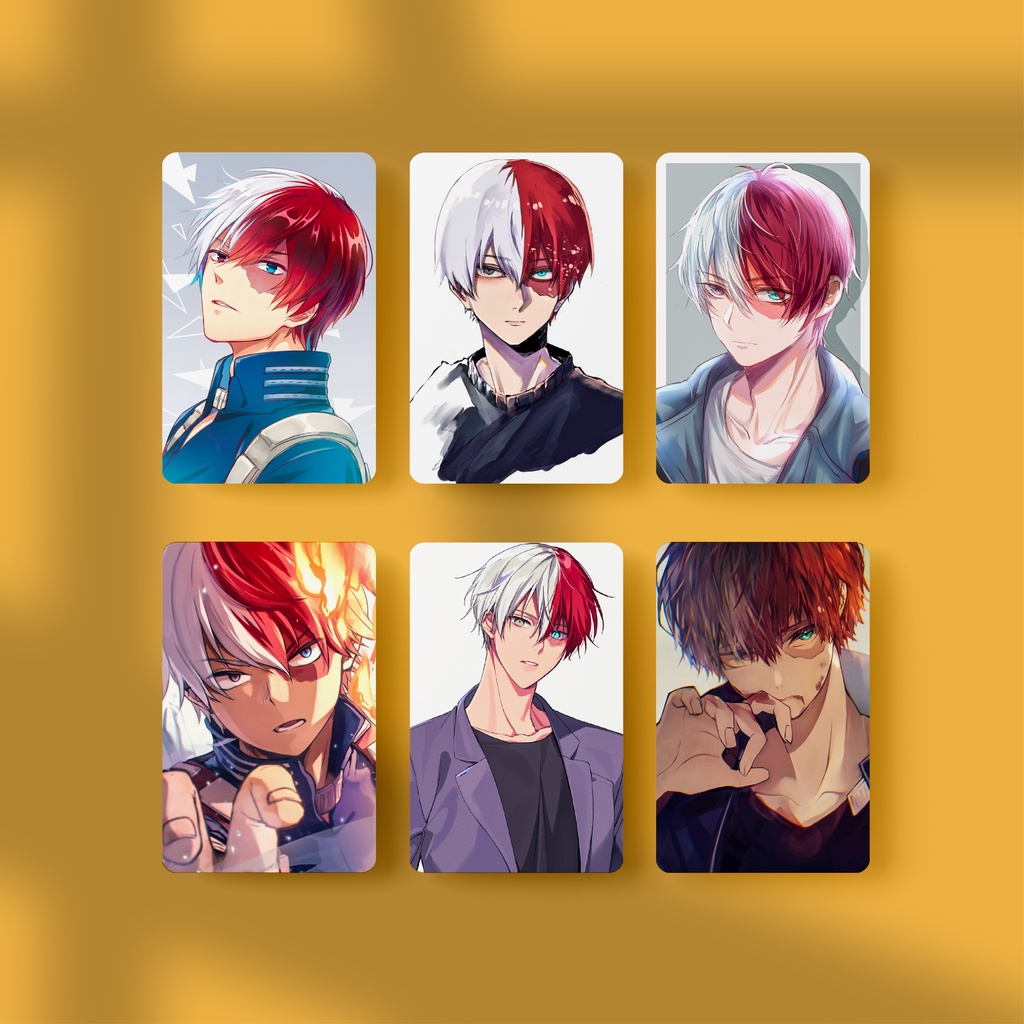 Thẻ Card Bo Góc Anime Shoto Todoroki My Hero Academia  - Giấy Bìa Cứng - Có Màng Cán