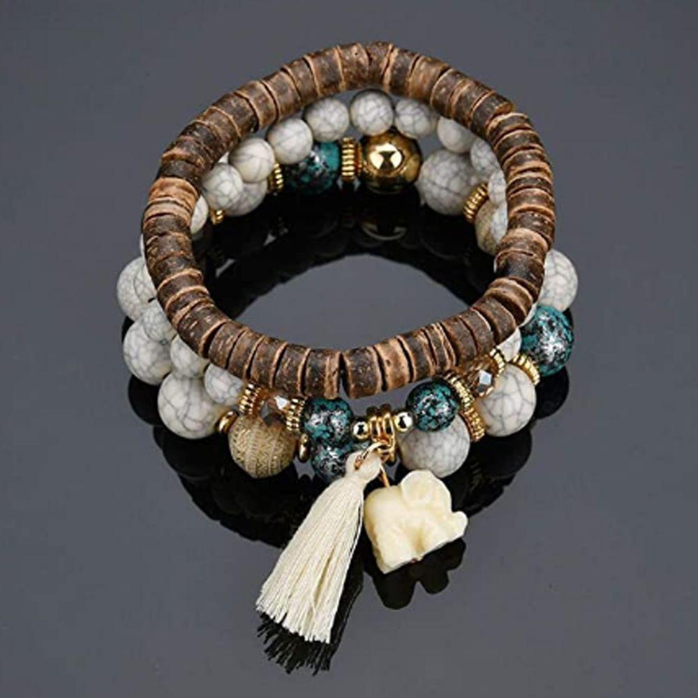 Bộ Vòng Tay Chuỗi Hạt Phong Cách Bohemian Thời Trang Mùa Hè Hàng Mới