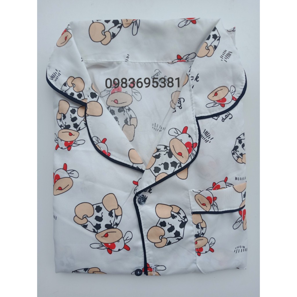Bộ đồ ngủ nữ pijama bò sữa cộc đùi bộ mặc nhà chất kate thái thoải mái dễ thương giá rẻ H5 | BigBuy360 - bigbuy360.vn