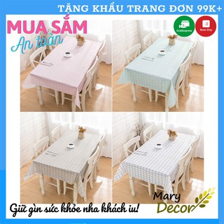 [12 MẪU] Khăn trải bàn caro, nhựa PVC chống thấm nước, khăn trải bàn Decor Hàn Quốc Kiểu Caro - Quán Cafe - Nhà Hàng