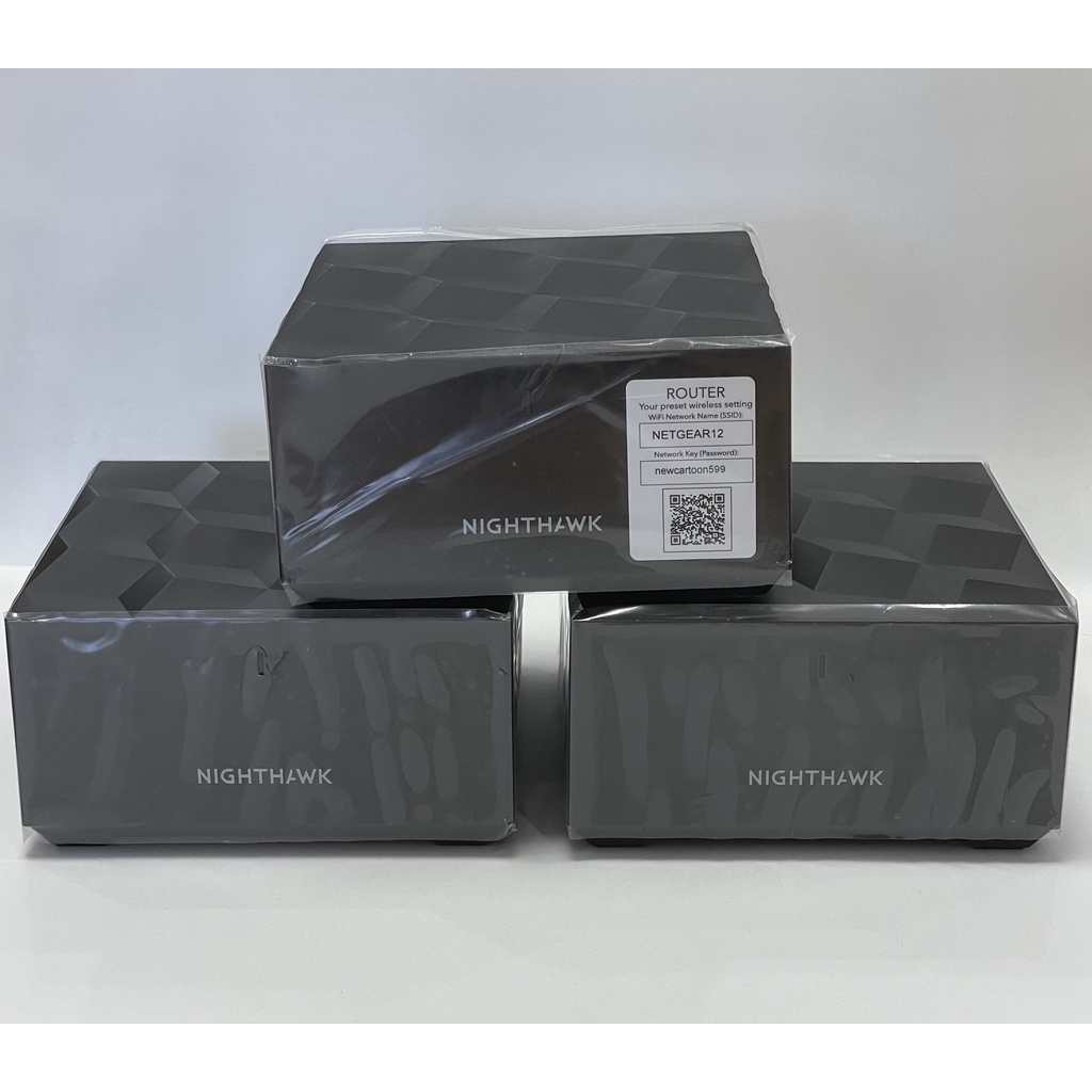 BỘ PHÁT WIFI NETGEAR NIGHTHAWK MESH WIFI 6 SYSTEM MK63-100NAS AX1800 ,Dual-Band , 3-Pack