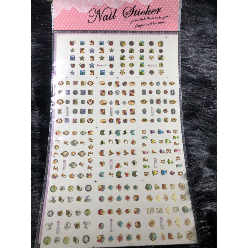 sticker trang trí móng