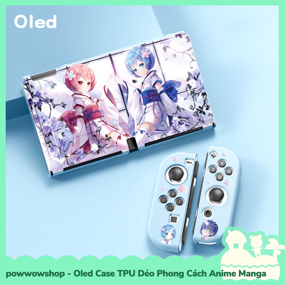 [Sẵn VN - Hỏa Tốc] OLED 50 Mẫu Phụ KIện Case Ốp TPU Dẻo Cho Máy Game Nintendo Switch OLED Phong Cách Anime Manga Amazing