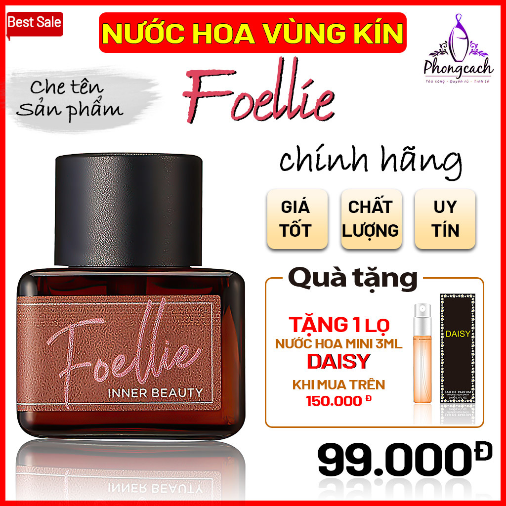 [FLASH SALE 6.6] Nước Hoa Vùng Kín Foellie 💟 Hàn Quốc 💥 cao cấp 💥 hương thơm quyến rũ Foelie