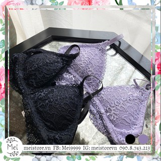 Mei store - ivana bralette áo bra ren không gọng mút mỏng