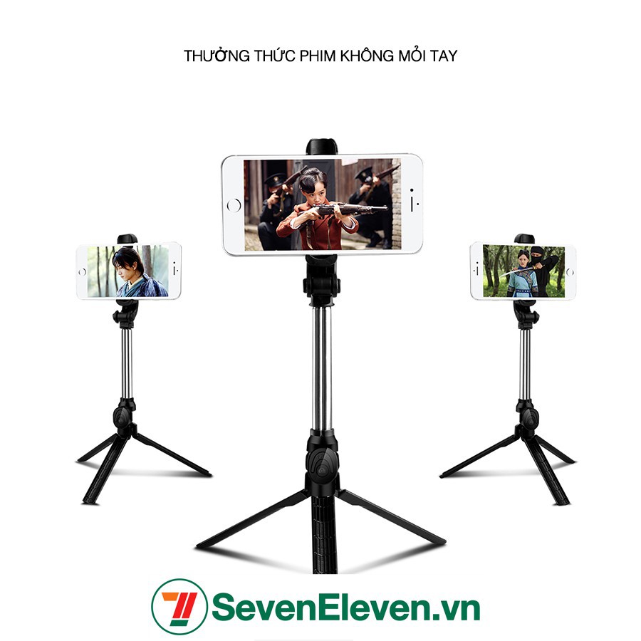 Gậy tự sướng kiêm Tripod 3 chân đa năng nhỏ gọn kèm Remote Bluetooth tiện lợi - XT10