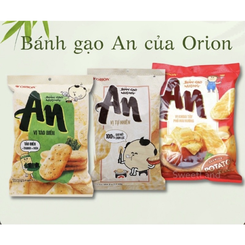 Bánh gạo An vị truyền thống/ tảo biển/ cá Nhật/ phô mai