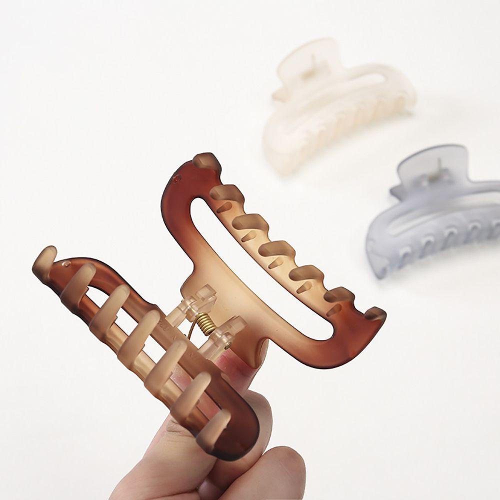 Kẹp Tóc Càng Cua Hình Bán Nguyệt Lấp Lánh Chất Liệu Acrylic Cho Nữ