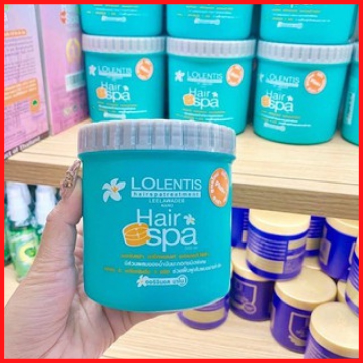 Kem Ủ Tóc Lolentis Hair Spa Thái Lan 500ml - Ủ Tóc Siêu Mượt Giữ Màu Nhuộm Lâu Phai