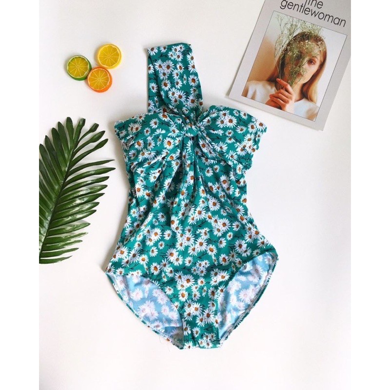Bikini hoạ tiết cúc xanh siêu dễ thương
