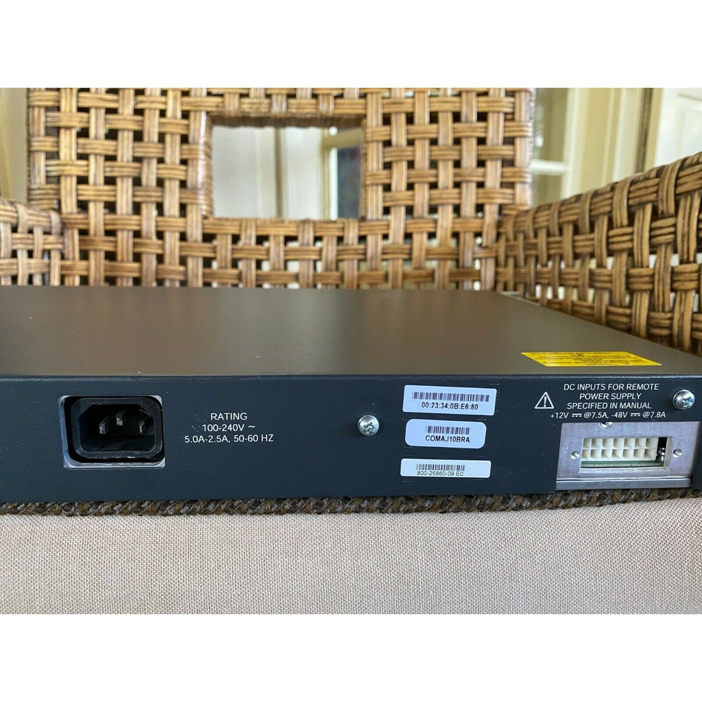 Chuyển Mạch Switch Cao Cấp Cisco WS-C3750-24PS-S 24-Ports PoE Học CCIE CCVP CCNP Layer 3 PoE Switch