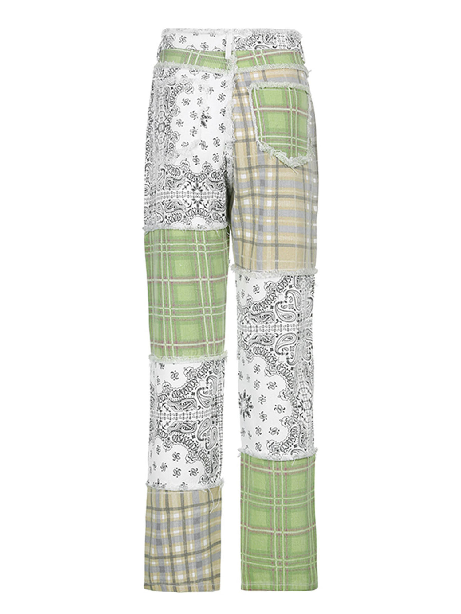 Quần dài họa tiết kẻ sọc độc đáo cá tính thời trang cho nữ | BigBuy360 - bigbuy360.vn