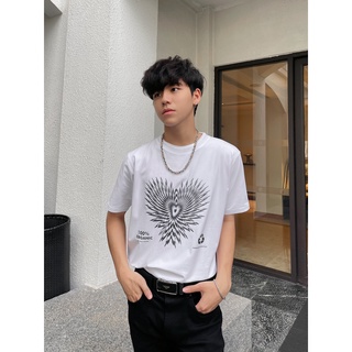Áo zombie® heart tee in white