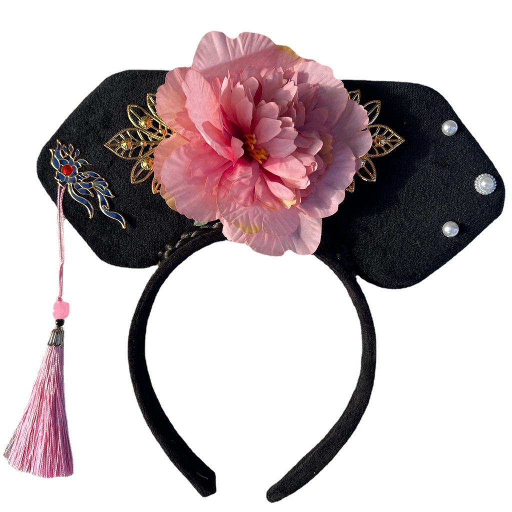 Băng Đô Cài Tóc Tua Rua Phong Cách Trung Hoa Cho Bé Gái