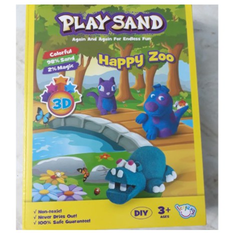 Đồ chơi Cát động lực PLAYSAND, cát nặn, đồ chơi cát dẻo, xúc cát cho bé