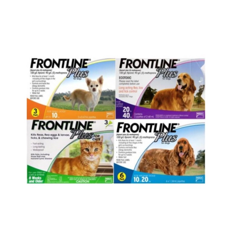 Nhỏ gáy cho CHÓ MÈO FRONTLINE PLUS [1 tuýp] hàng Pháp