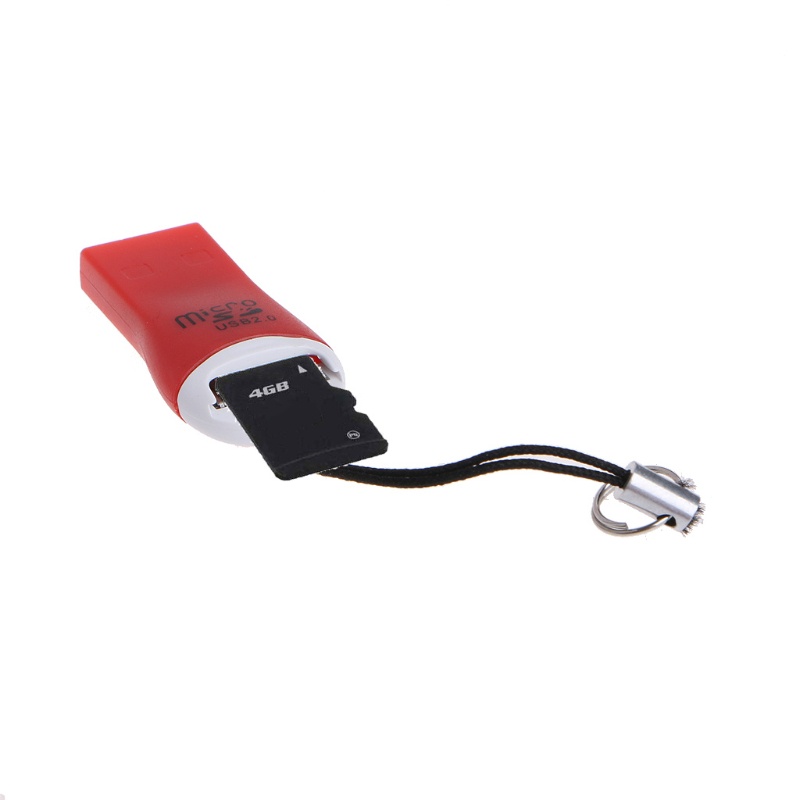 Utake Whistle Style Mini USB 2.0 Micro SD SDHC SDXC T-Flash Memory Card Reader Adapter