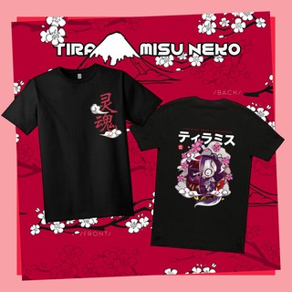 [TIRAMISU NEKO] DARUMEO - ÁO THUN LẬT ĐẬT MÈO ĐEN LIMITED