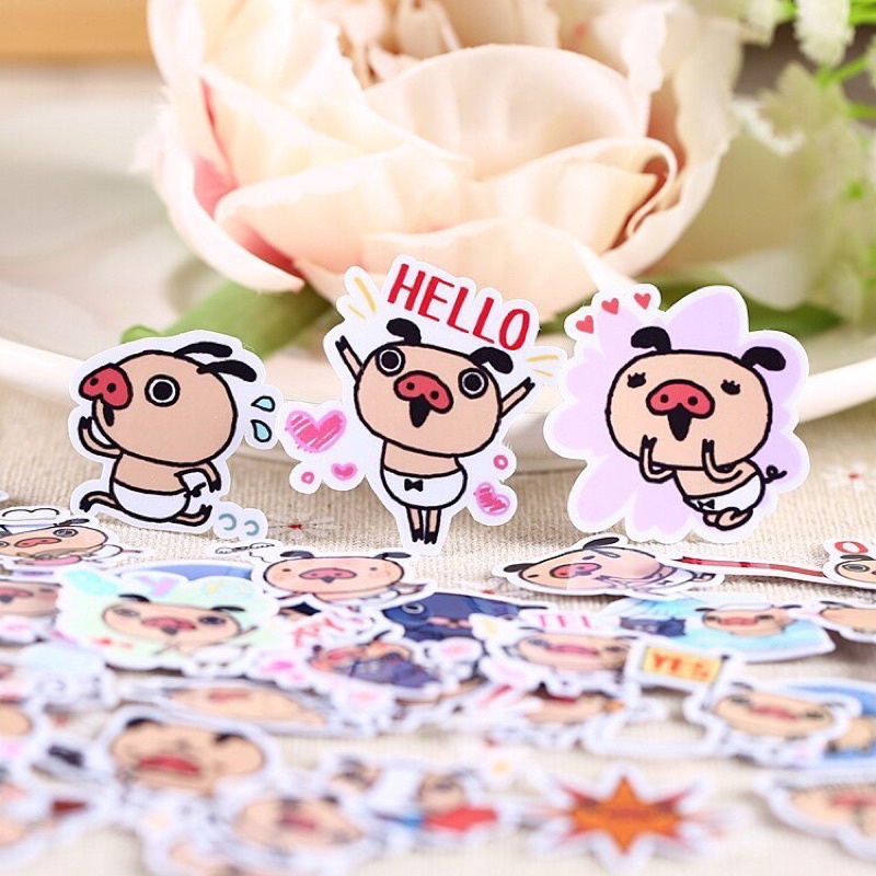 Sticker panpaka pants 30-60 cái ép lụa /Hình dán Panpaka Pants
