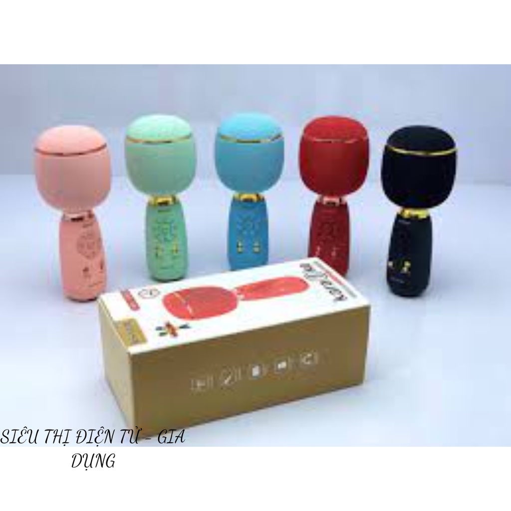 MIC KARAOKE 3IN1 WSTER WS-1885  Ấm - Micro Không Dây Bluetooth WSTER WS-1885 Siêu Hot 2022