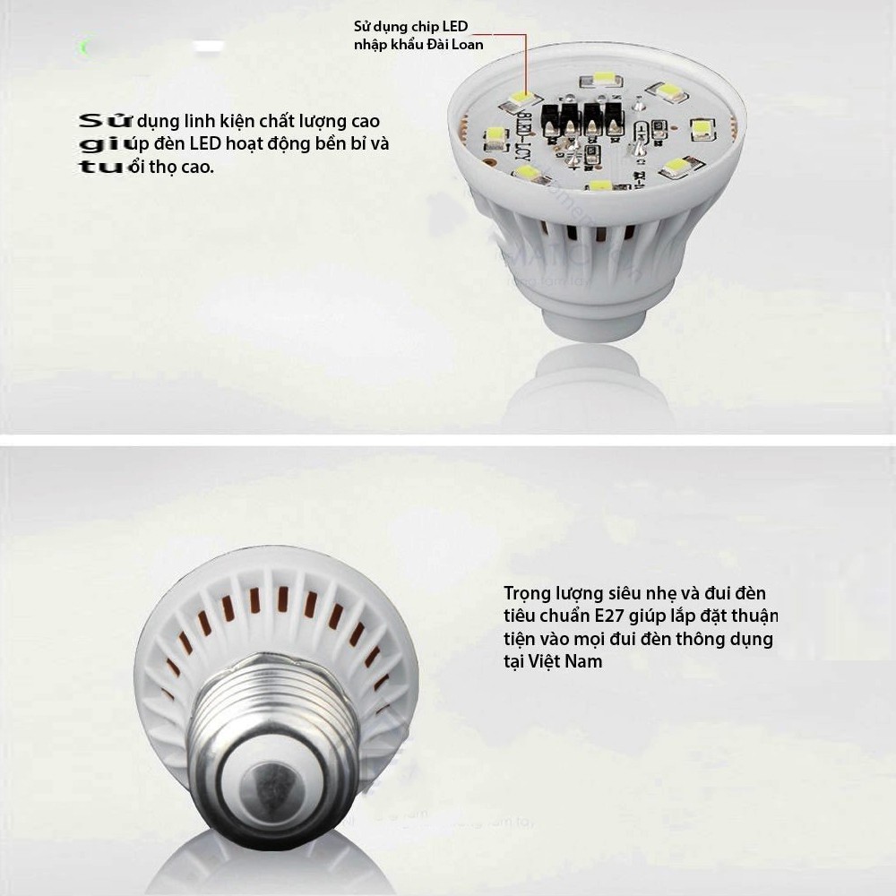 Bóng Đèn LED 3W Siêu Tiết Kiệm Điện