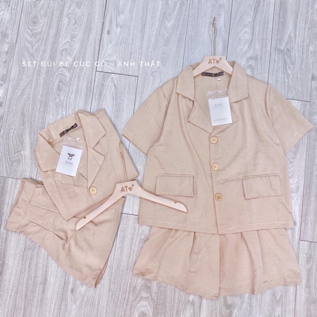 [Mã WAMT1505 giảm 10K đơn 0K] bán sỉ set đũi be cúc gỗ | BigBuy360 - bigbuy360.vn