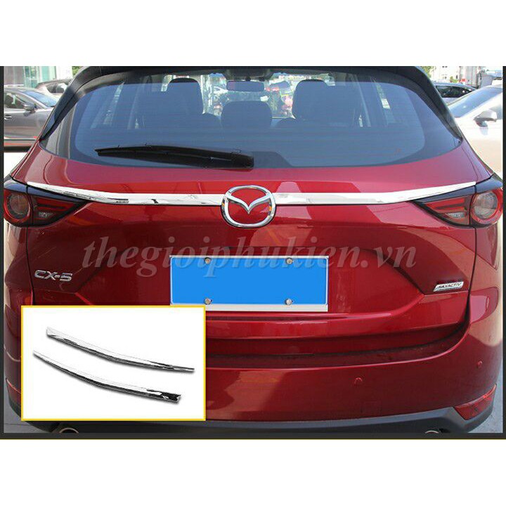 Độ tay mở cốp sau theo xe Mazda Cx-5, CX5 2018-2019 - mạ Crom