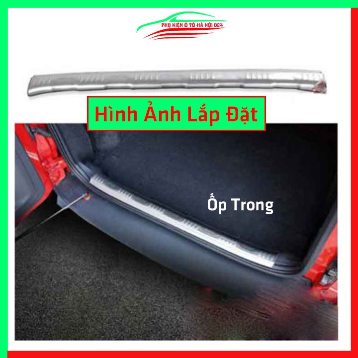 Ốp chống trầy cốp Ecosport 2018-2023 inox sáng bóng