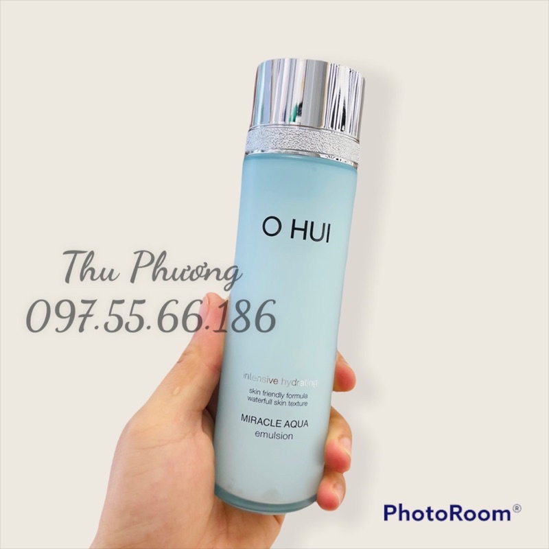 [Tách sét] Chai sữa dưỡng cấp nước kiềm dầu Ohui Aqua Emulsion 130ml