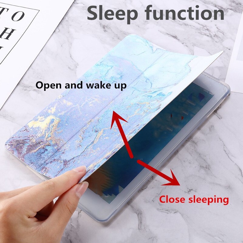 Bao da họa tiết đá cẩm thạch thích hợp cho Ipad 10.2 7 8 Th Air 4 10.9 2017 2018 Ipad 234 Mini 4 5 Pro 9.7 11 10.5 Air 3