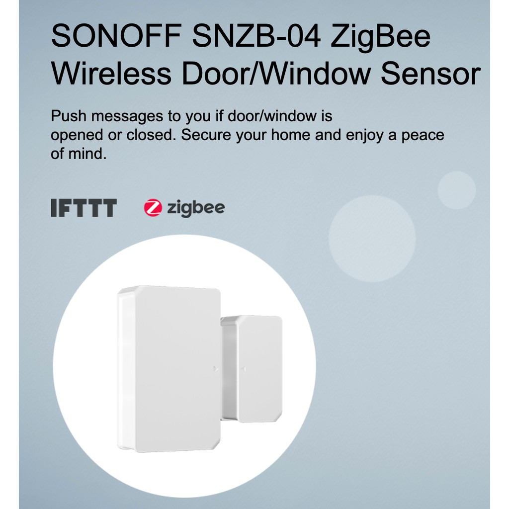 Cảm biến cửa sổ/ cửa chính Sonoff Wireless Door/ Windows Zigbee Sensor - SNZB-04