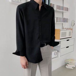 [SM02] Áo Sơ Mi Nam Ulzzang Tay Dài Trơn Basic