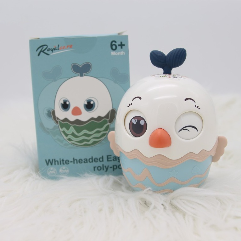 [ẢNH THẬT + VIDEO]  Đồ chơi lật đật cho bé Royalcare hình quả trứng dễ thương kêu leng keng