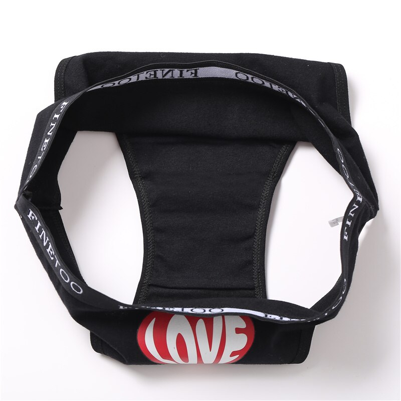 Quần lót CUTEBYTE vải cotton in họa tiết trái tim quyến rũ dành cho nữ