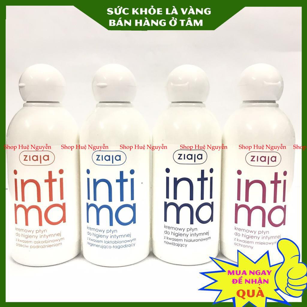 Dung dịch vệ sinh phụ nữ Intima Ziaja 200ml Ba Lan, đủ màu nhiều công dụng cho khách lựa chọn