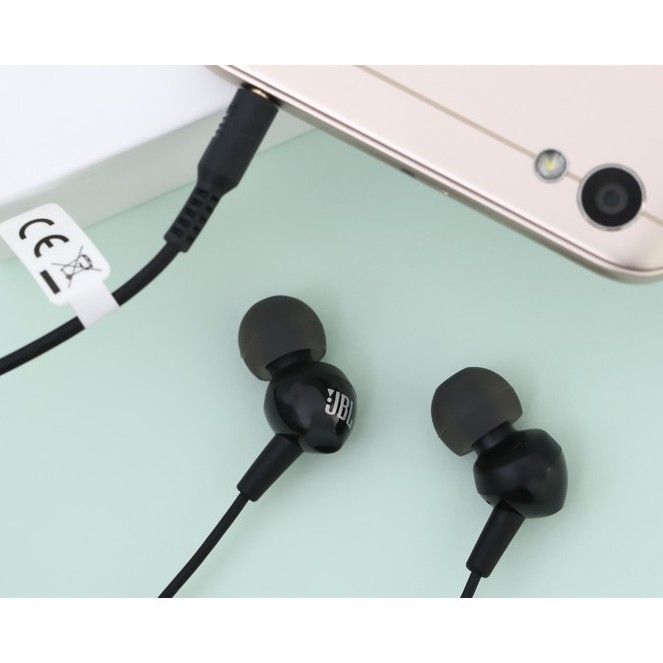 Tai nghe nhét tai EP JBL C150SIUBLK Đen - Chính hãng BH 12 tháng