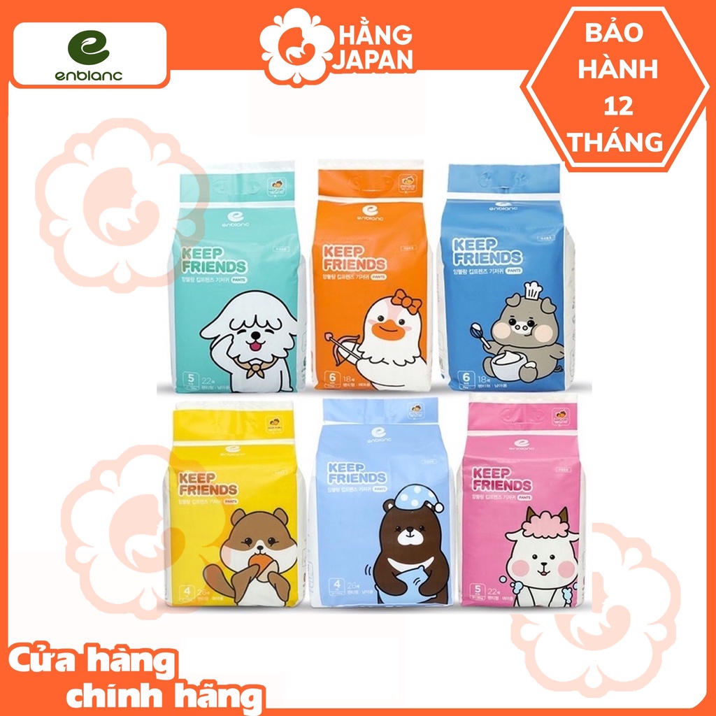 Bỉm KEEP FRIEND đủ size S40/M32/L28/L26/XL22/XXXL18  nội địa Hàn Quốc cho bé từ ss đến 18kg