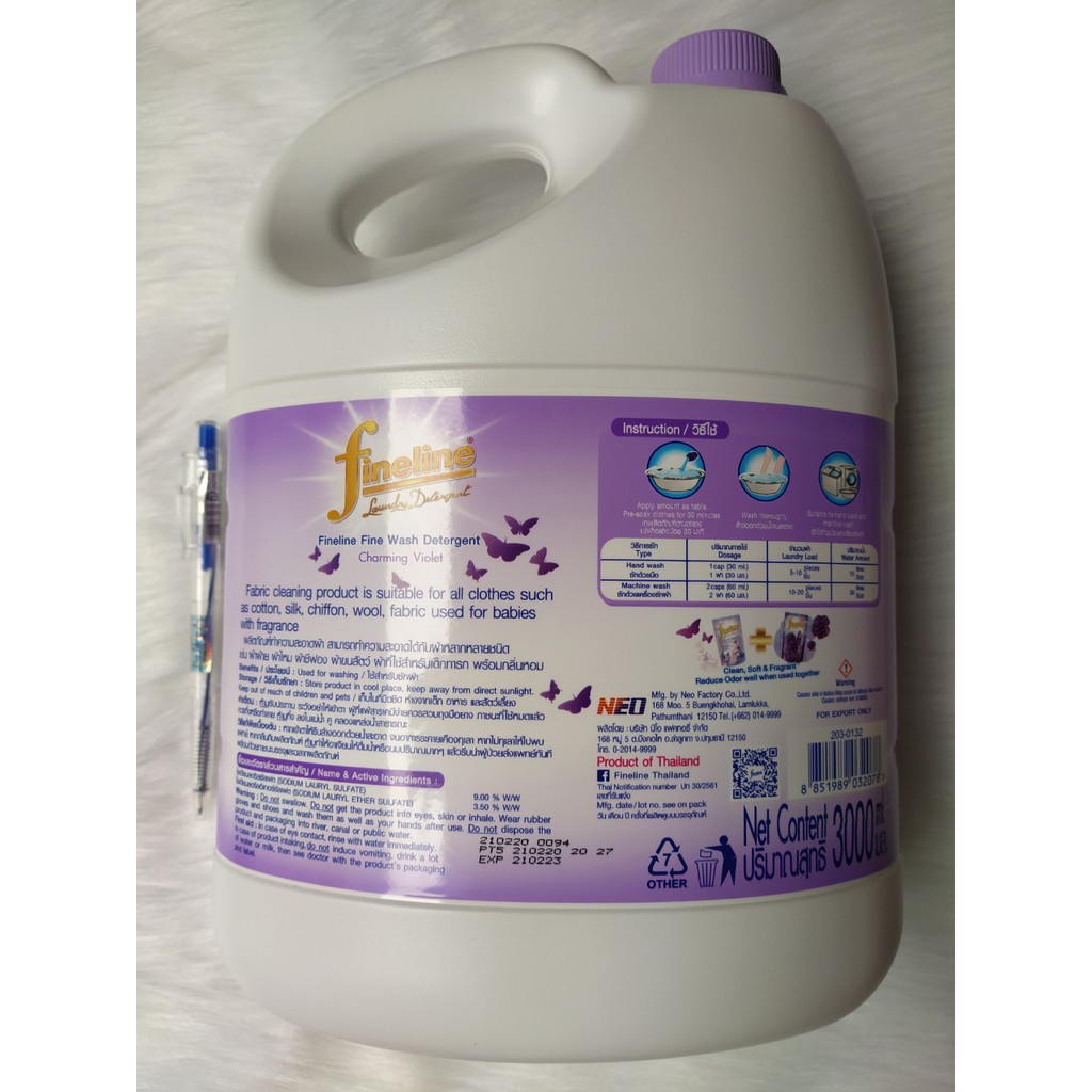 Nước Giặt Xả Fineline 3000ml nhập khẩu Thái Lan