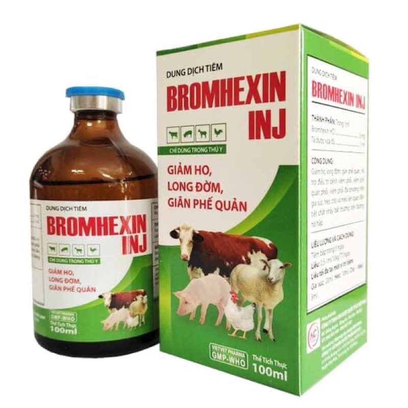 Gi.ảm h.o, Lo.ng đ.ờm, gi.ã.n ph.ế qu.ản cho v.ậ.t n.uôi, Bromhexin