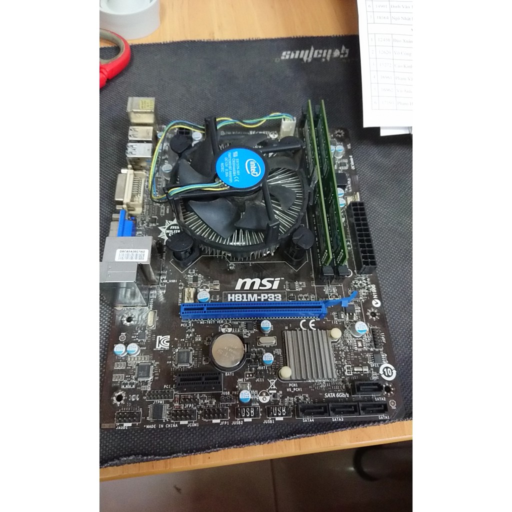 Combo MSI H81M-P33 + i3 4150 + 8GB ram | BigBuy360 - bigbuy360.vn
