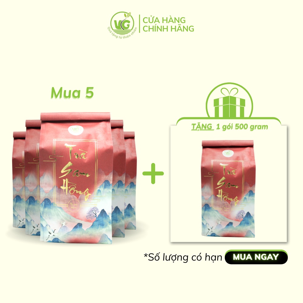 Trà Sam Hồng Thượng Hạng [COMBO 5 Tặng QUÀ] Trà Thanh Nhiệt Thanh Lọc Mát Gan An Thần Dễ Ngủ Hỗ Trợ Đau Dạ Dày