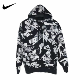 Áo hoodie thể thao họa tiết thêu logo nk chính hãng cho nam và nữ