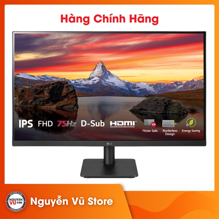 Màn hình LG 24MP400-B (23.8inch/FHD/IPS/75Hz/5ms/250nits/HDMI+DSub/Freesync) - Hàng chính hãng