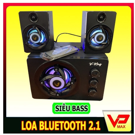 Loa 2.1 - 11W - WellSound W99 Loa Bluetooth Speaker chính hãng - Bộ 3 Loa Máy Tính PC Cao Cấp 2.1 Hiệu Vking