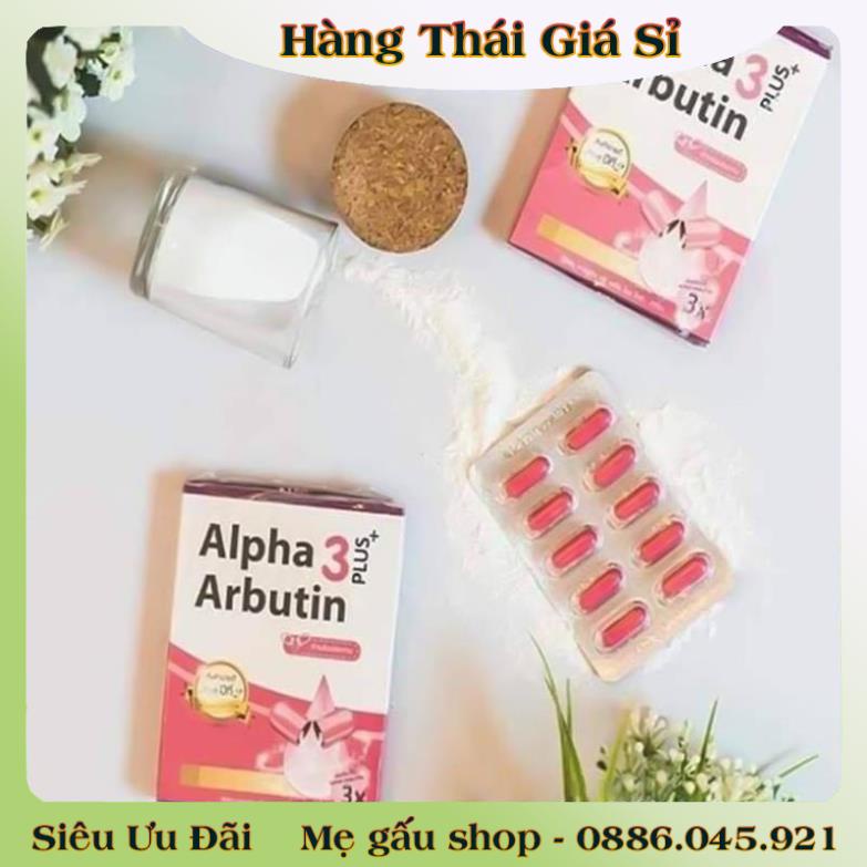 Bộ dưỡng da body, viên kích trắng, muối / soap/ sữa tắm và kem khử thâm nách alpha arbutin - Hàng Nội Địa Thái