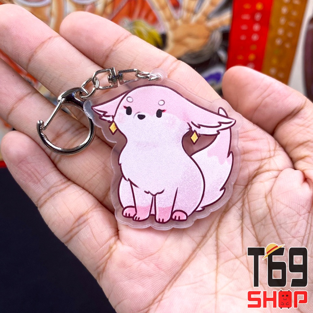 [16 mẫu] Móc khóa mica game Genshin Impact - Cute Pet ver