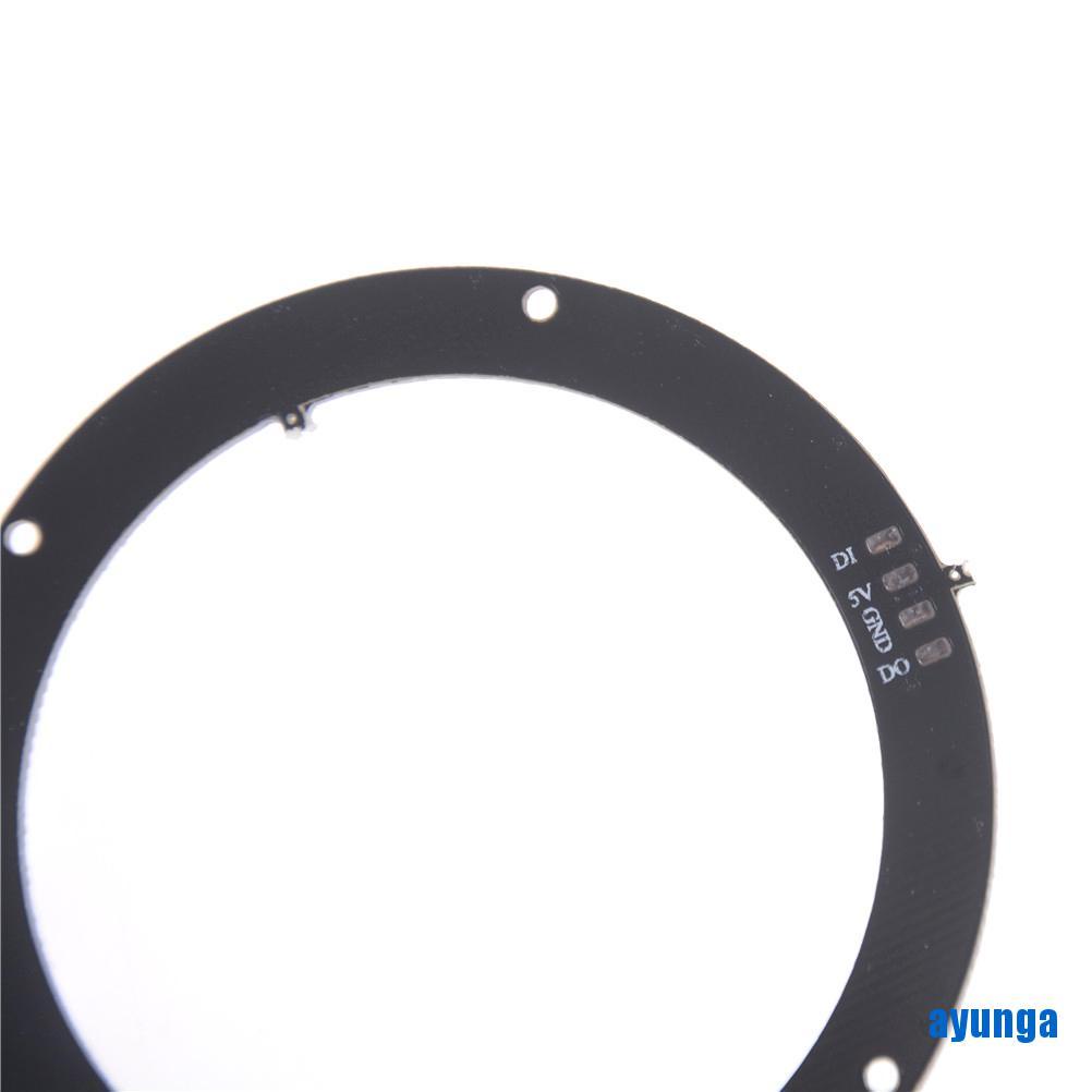 Vòng Đèn LED Ws2812b 5050 RGB 16Bit RGB + Điều Khiển Tích Hợp 68mm