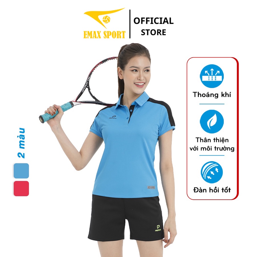 Áo Cầu Lông Nữ Proning Vải Thun Mè Cao Cấp, Co Giãn Tốt AC - 3387